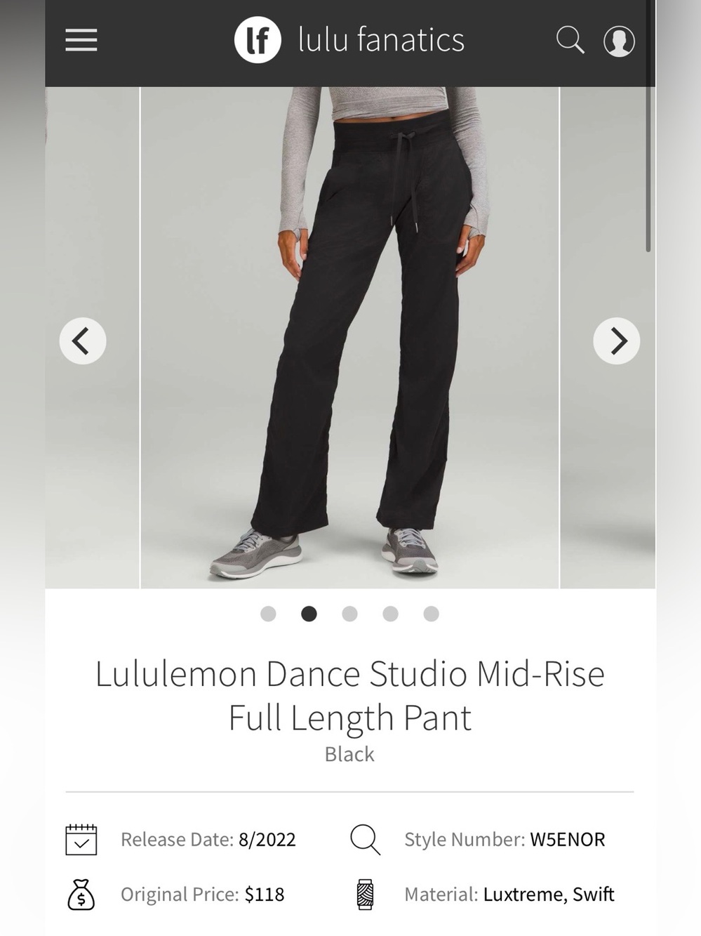Lululemon Dance Studio Mid Rise Full Length Joggers
